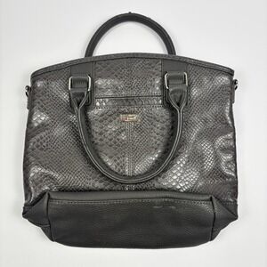 Jewell by Thirty-One Couture Street City Charcoal Snake Handbag